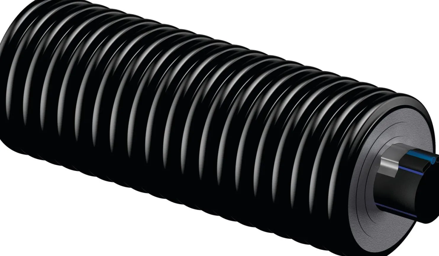 Kylmävesiputki Uponor Ecoflex Supra PLUS kaksi kaapelia 110x10.0/200 mm 2x10 W/m