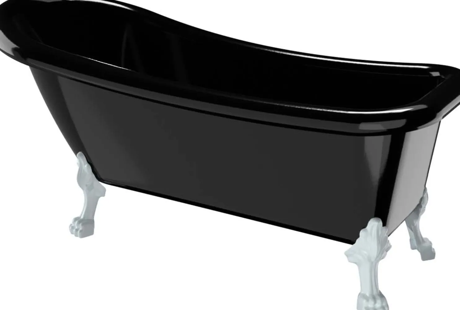 Kylpyamme Bathlife Ideal, 1530x760 mm, musta, eri tassuja