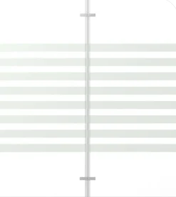 Kylpyammeen seinä 120x140 cm karkaistu lasi viiva