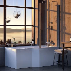 Kylpyamme Nordhem Apelviken Standard 1575x845x590 mm valkoinen oikea