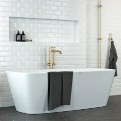 Kylpyamme Nordhem Norrviken Lucite 1700x800x600 mm vapaasti seisova valkoinen