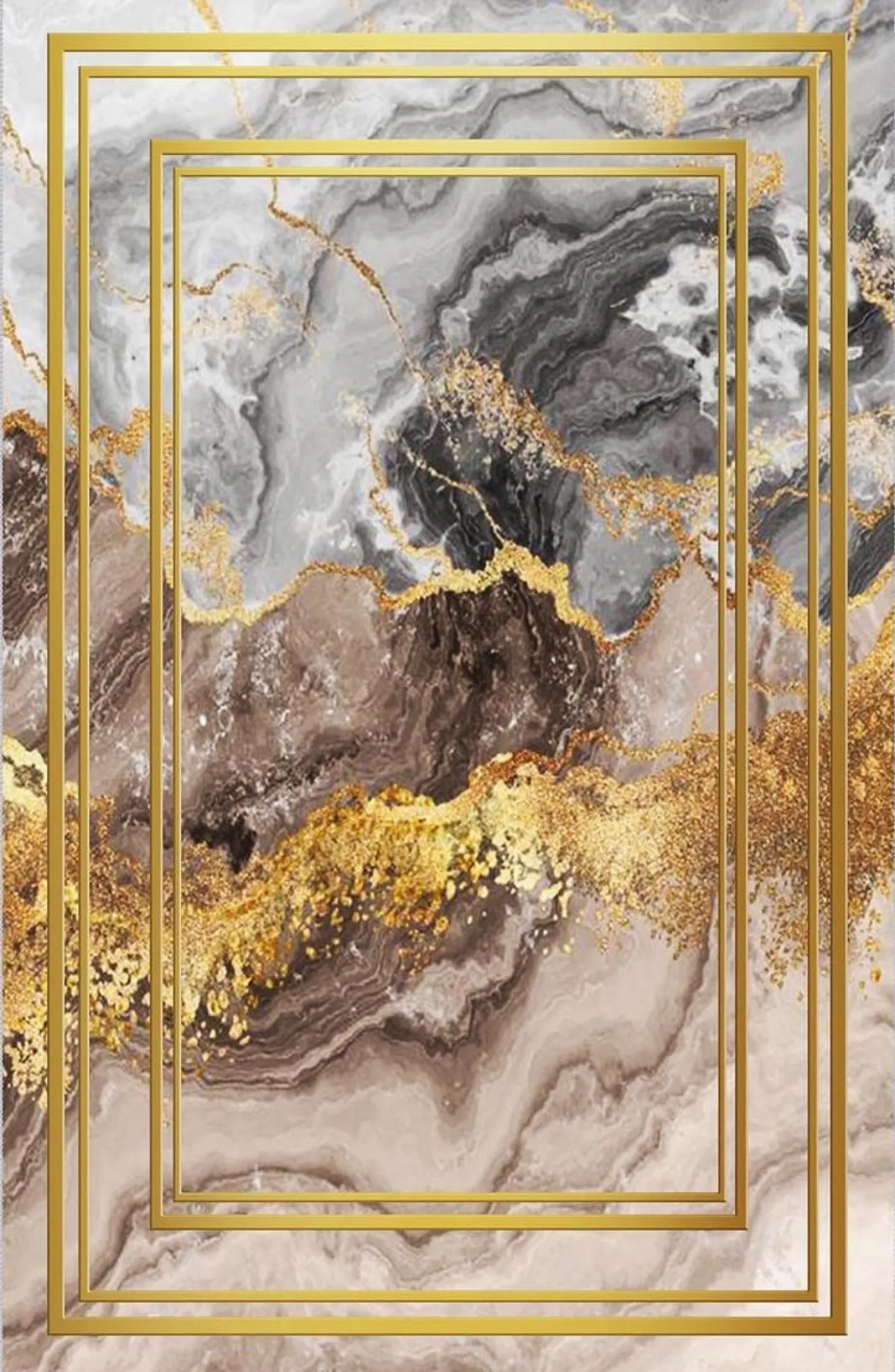 Kynnysmatto Linento HMNT797, 50x80cm, kulta