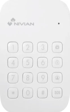 Langaton näppäimistö Celotron Nivian Smart kotiautomaatio- ja hälytysjärjestelmiin