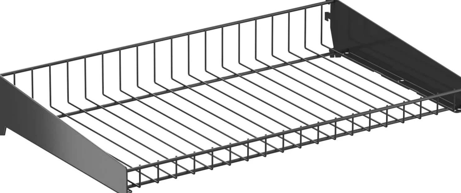 Lankakori Sovella 900x350 mm musta + kannattimet