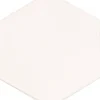 Lattialaatta Arredo Cotswold 2D Hex Snow 13x11.4cm, 6-kulmainen, valkoinen