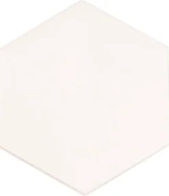 Lattialaatta Arredo Cotswold 2D Hex Snow 13x11.4cm, 6-kulmainen, valkoinen