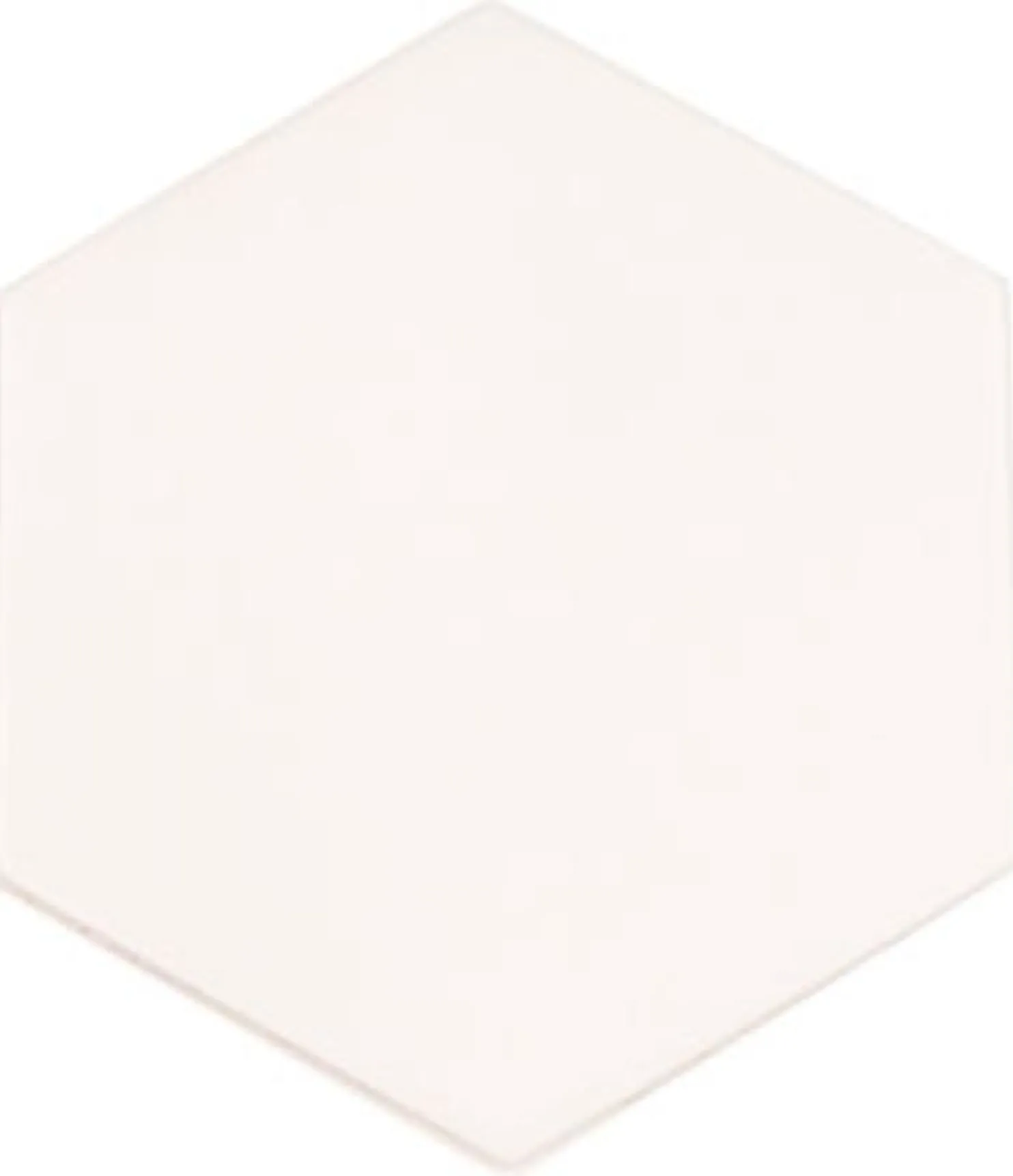 Lattialaatta Arredo Cotswold 2D Hex Snow 13x11.4cm, 6-kulmainen, valkoinen