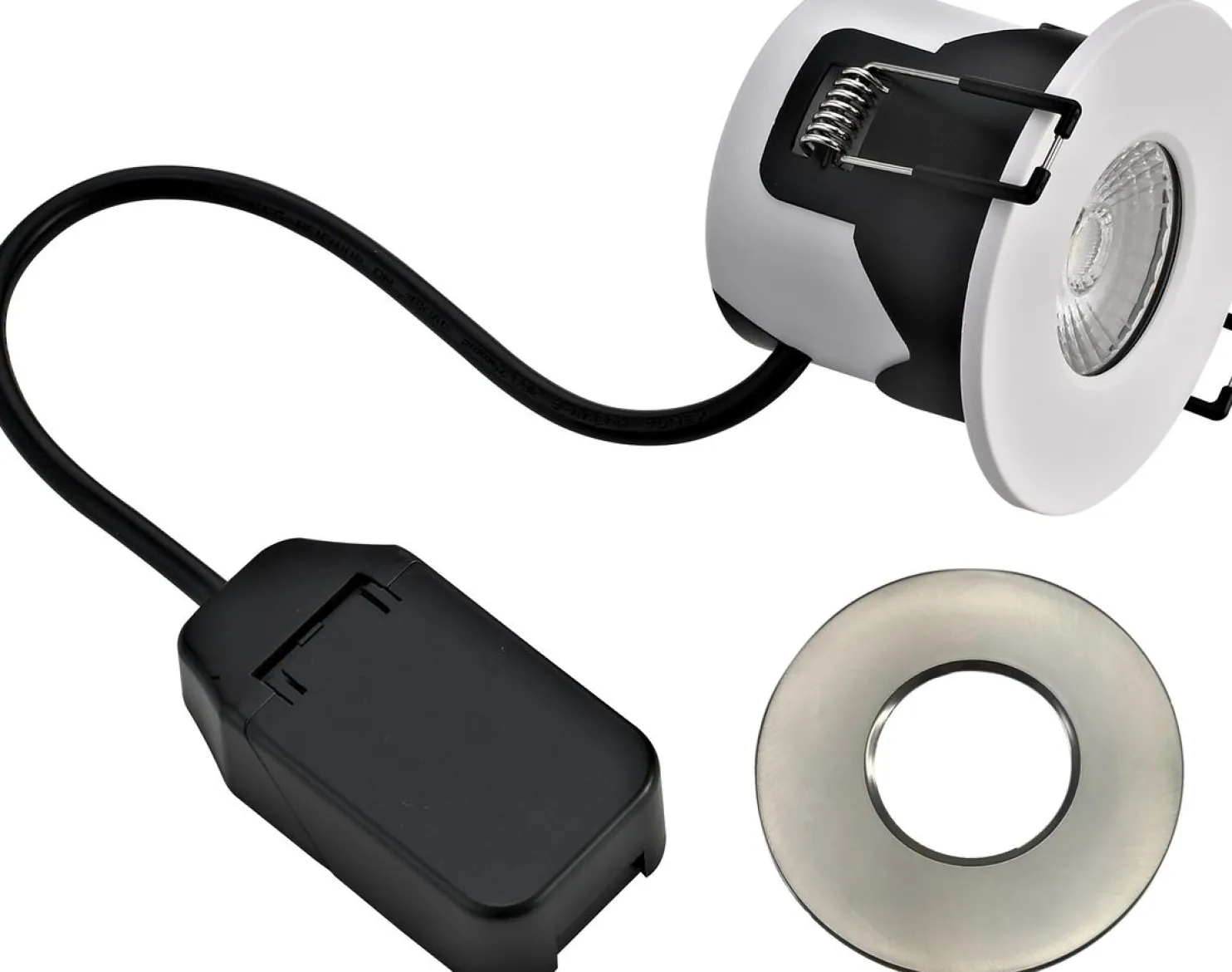 LED-alasvalo Harju Kameleontti 5W 3000/4000K IP44 valkoinen/teräs