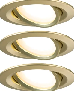 LED-alasvalo Paulmann Nova Coin Ø84mm 50° 6W 470lm 2700K upotettava mattakulta 3kpl/pkt
