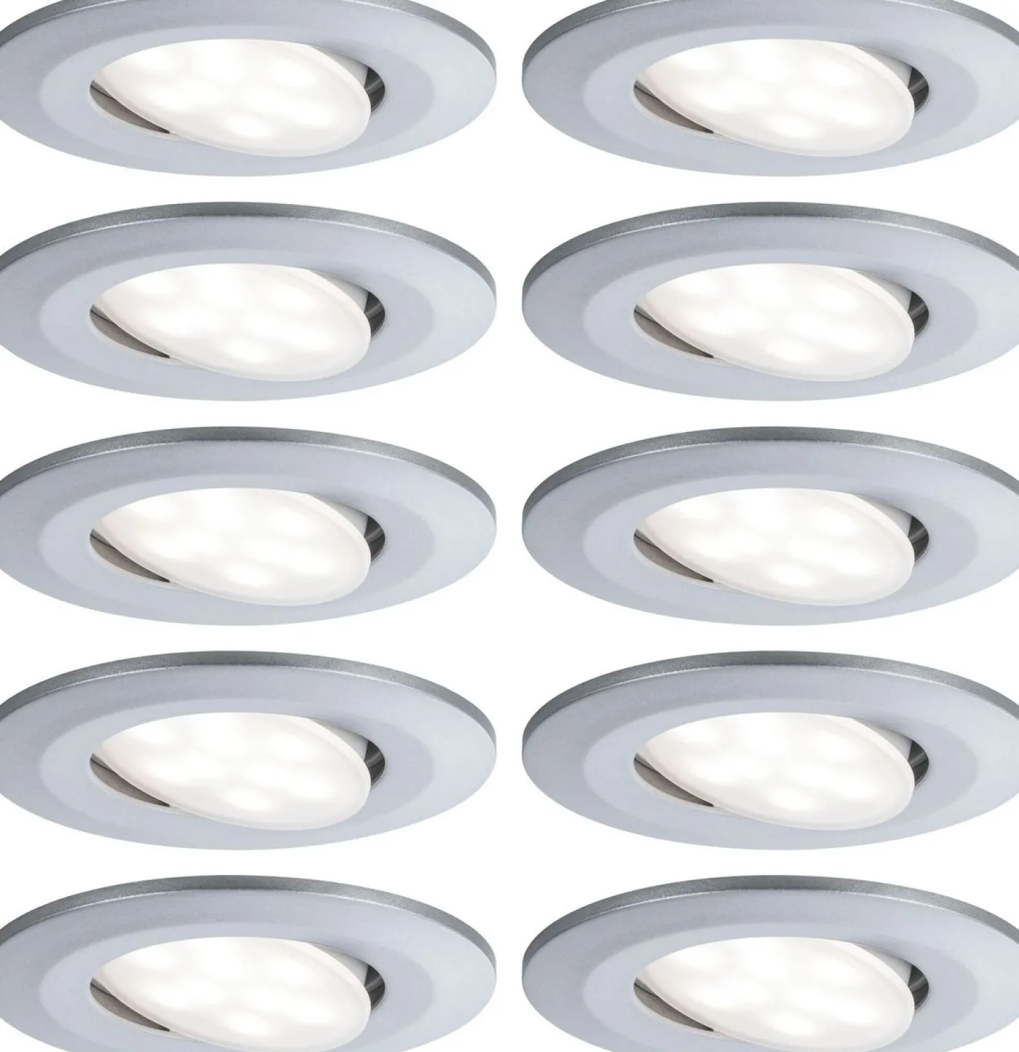 LED-Alasvalosetti Paulmann Calla 10-osainen suunnattava IP65 4000K eri värejä
