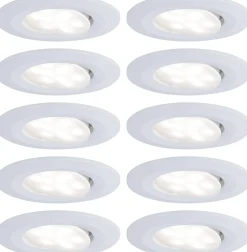 LED-Alasvalosetti Paulmann Calla 10-osainen suunnattava IP65 4000K eri värejä