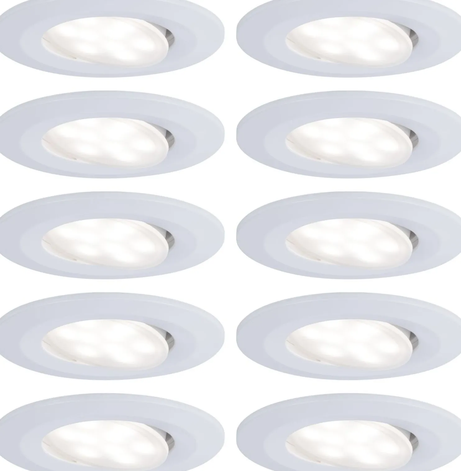 LED-Alasvalosetti Paulmann Calla 10-osainen suunnattava IP65 4000K eri värejä
