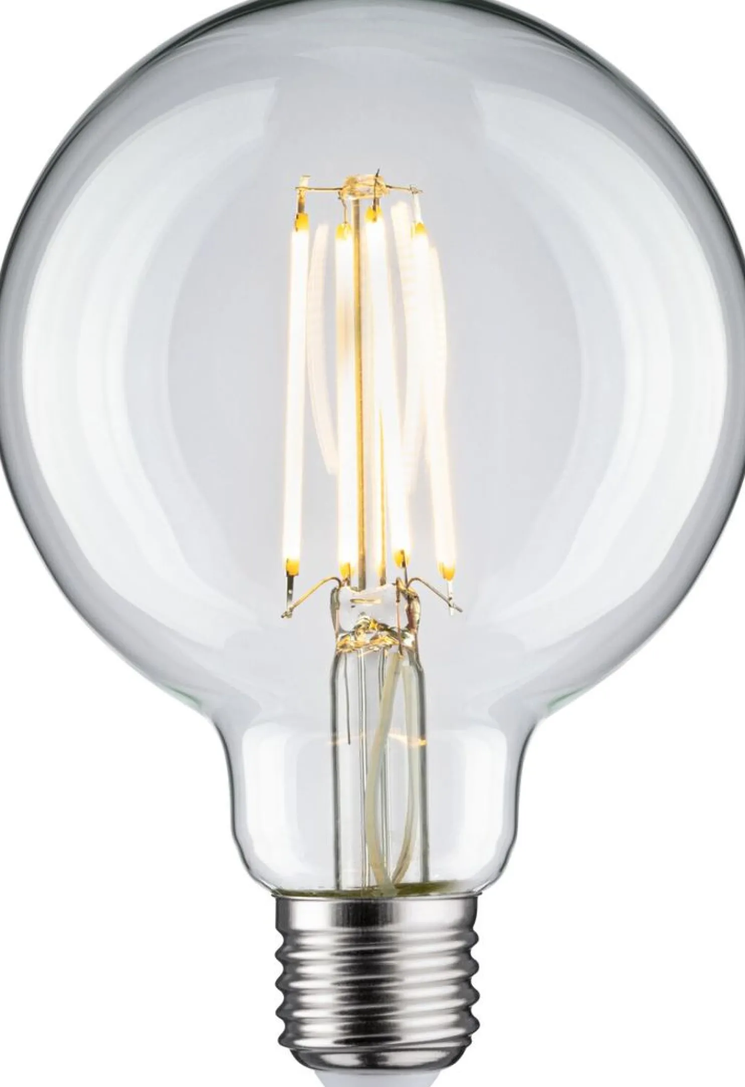 LED-filamenttilamppu Paulmann Globe, G95, E27, 806lm, 7.5W, 2700K, kirkas