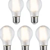 LED-filamenttilamppu Paulmann Pear, E27, 806lm, 7W, 2700K, matta, 5kpl