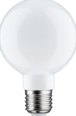 LED-filamenttilamppu Paulmann Globe, G80, E27, 806lm, 7.5W, 2700K, himmennettävä, opaali