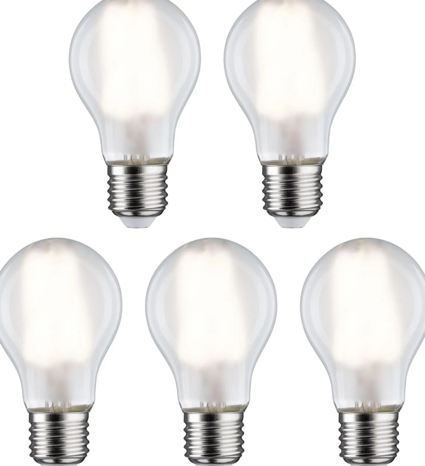 LED-filamenttilamppu Paulmann Pear, E27, 806lm, 7W, 4000K, matta, 5kpl