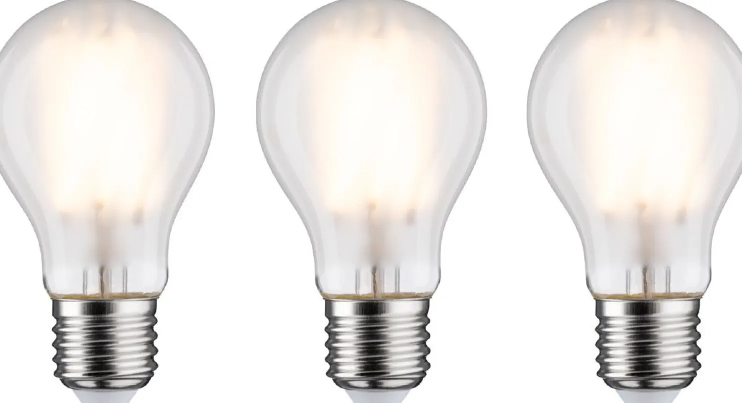 LED-filamenttilamppu Paulmann Pear, E27, 1055lm, 9W, 2700K, matta, 3kpl