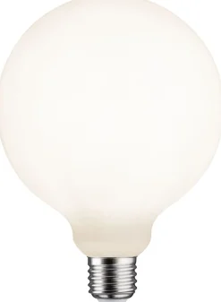 LED-filamenttilamppu Paulmann Lampion Globe, G125, E27, 400lm, 4.3W, 3000K, himmennettävä, valkoinen