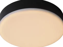 LED-kattovalaisin Lucide Ceres-LED Ø215 cm IP66 musta