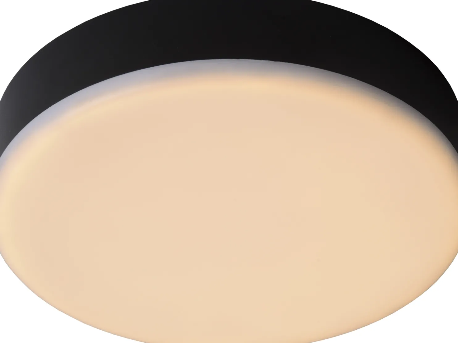 LED-kattovalaisin Lucide Ceres-LED Ø215 cm IP66 musta