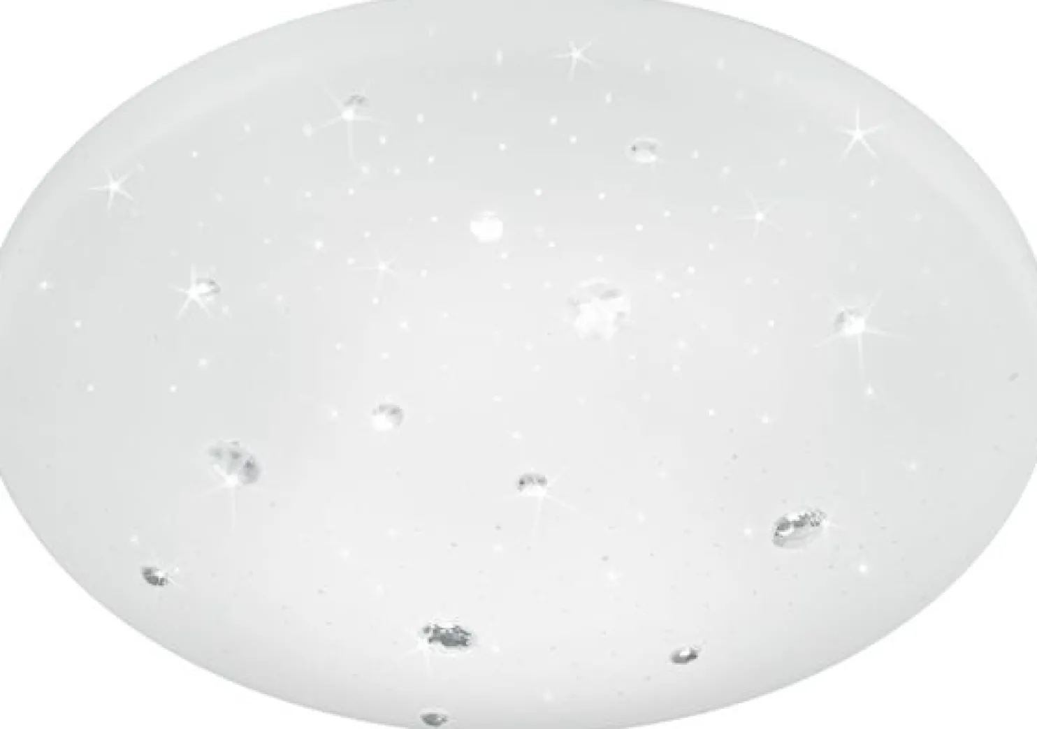 LED-kattovalaisin Trio Achat ø275x90 mm IP44 valkoinen starlight