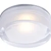 LED-kattovalaisin Vetro IP44 Ø 70x32 mm upotettava alumiini/akryyli