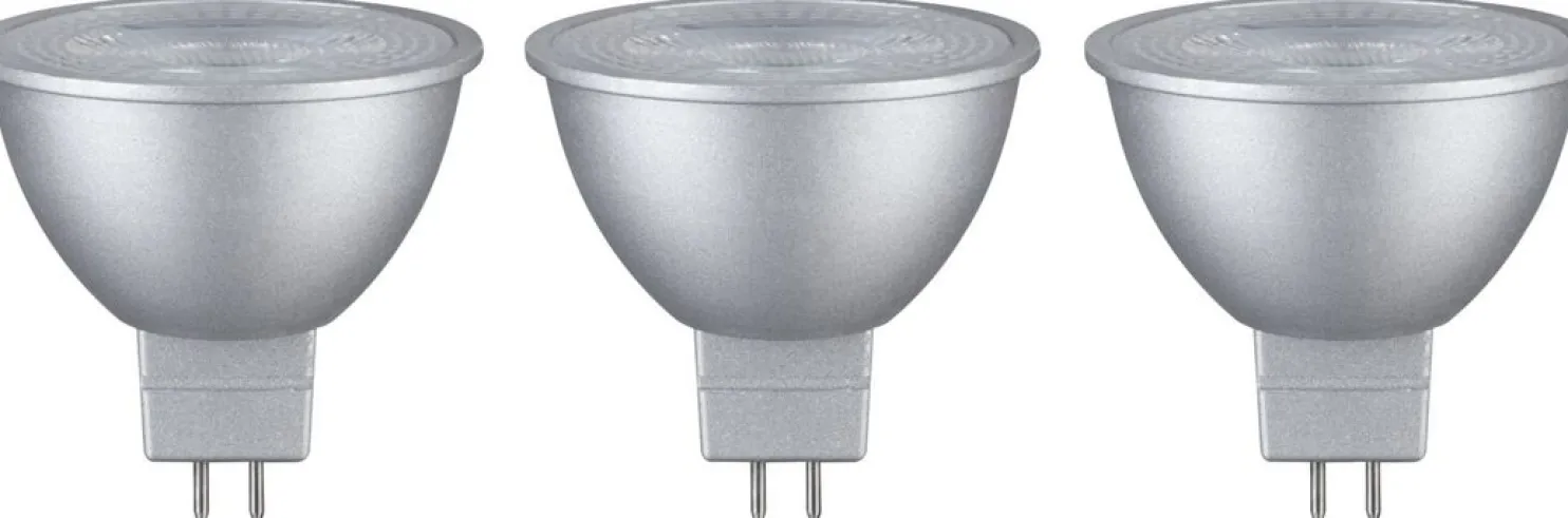 LED-kohdevalo Paulmann, 12V, GU5.3, 450lm, 6W, 2700K, 3kpl, eri värejä