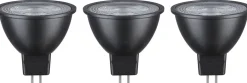 LED-kohdevalo Paulmann, 12V, GU5.3, 450lm, 6W, 2700K, 3kpl, eri värejä