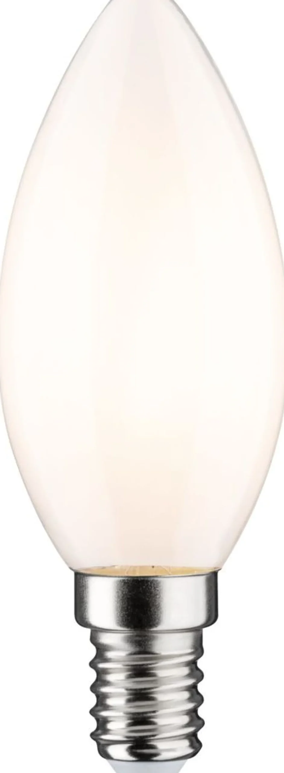 LED-kynttilälamppu Paulmann Classic Candle, E14, 470lm, 4.5W, 2700K, himmennettävä, opaali