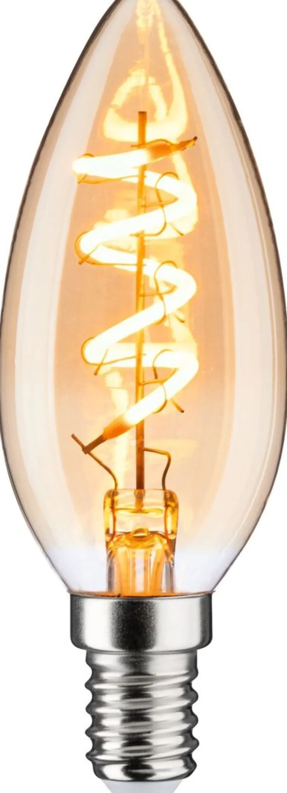 LED-kynttilälamppu Paulmann Vintage Edition Candle, E14, 150lm, 4W, 1800K, himmennettävä, kulta
