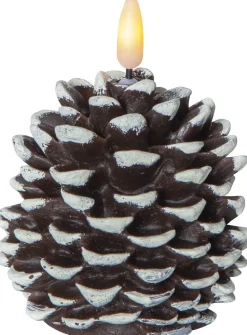 LED-kynttilä Star Trading Flamme Cone, 10.5cm, ruskea