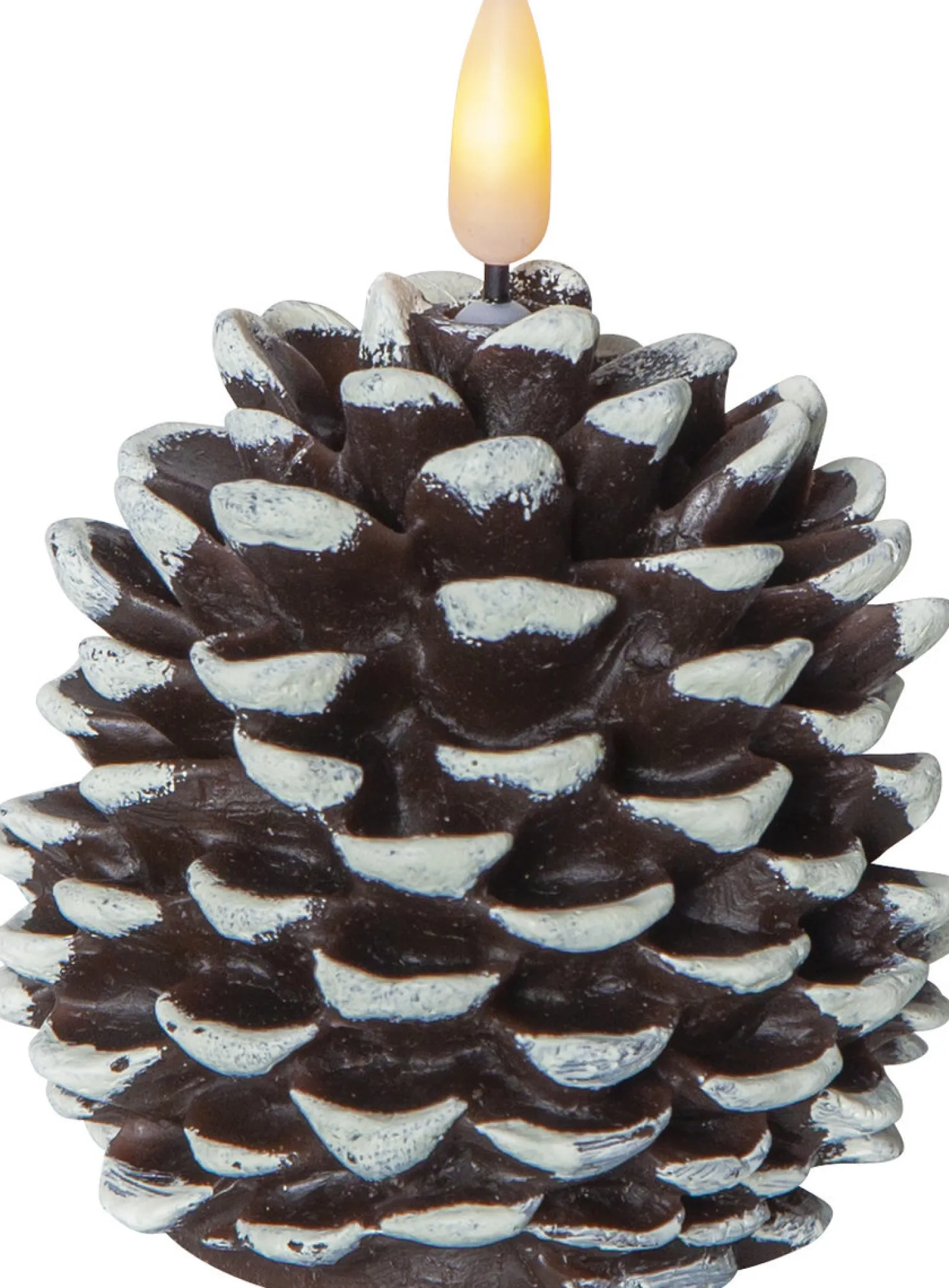 LED-kynttilä Star Trading Flamme Cone, 10.5cm, ruskea