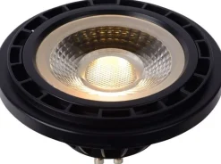 LED-lamppu Lucide ES111, GU10, 12W Dim to warm, 2200K/3000K, musta