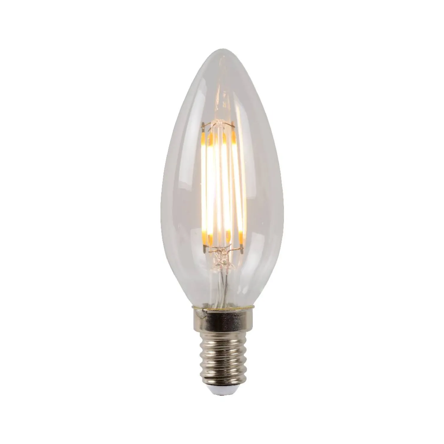 LED-lamppu Lucide filamentti E14 Ø3,5cm himmennettävä 4W 2700K kirkas