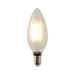 LED-lamppu Lucide filamentti E14 Ø4cm himmennettävä 4W 2700K maitolasi