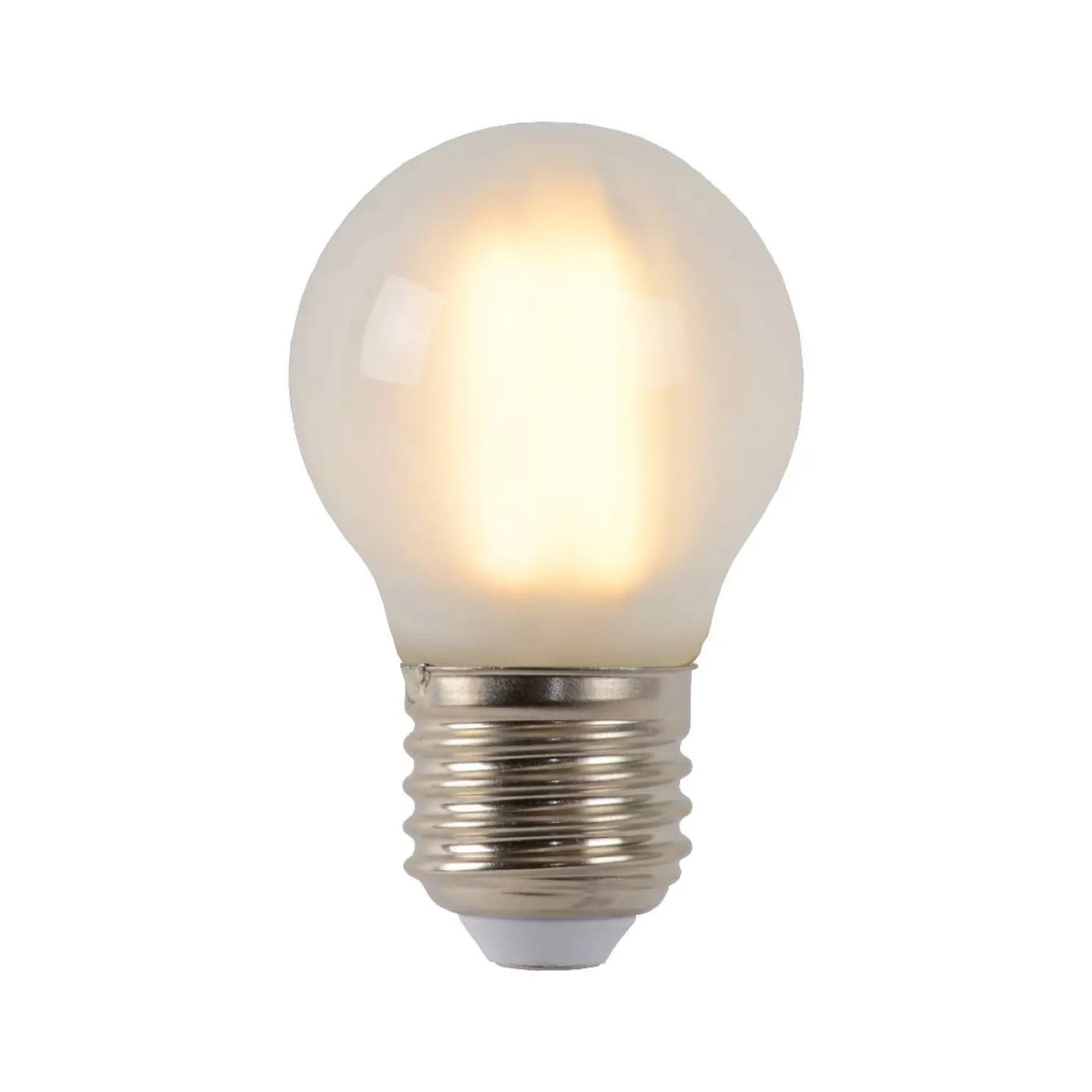 LED-lamppu Lucide filamentti E27 Ø4,5cm himmennettävä 4W 2700K maitolasi