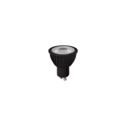 LED-lamppu Lucide GU10 Ø5cm himmennettävä 5W 3000K musta