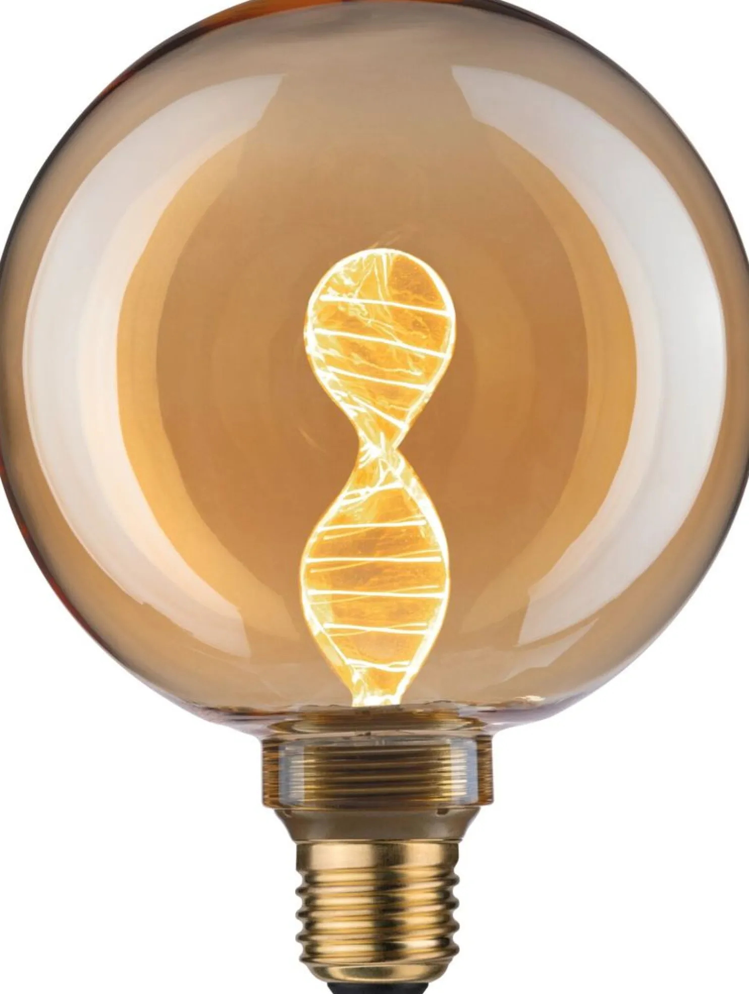 LED-lamppu Paulmann Inner Glow Edition Globe Helix, E27, 180lm, 3.5W, 1800K, kulta