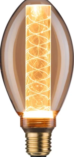LED-lamppu Paulmann Inner Glow Edition Pear Spiral, E27, 230lm, 4W, 1800K, kulta