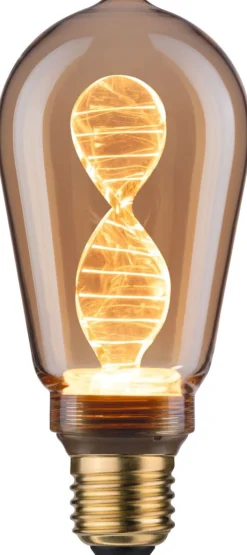 LED-lamppu Paulmann Inner Glow Edition Corn Helix, E27, 180lm, 3.5W, 1800K, kulta