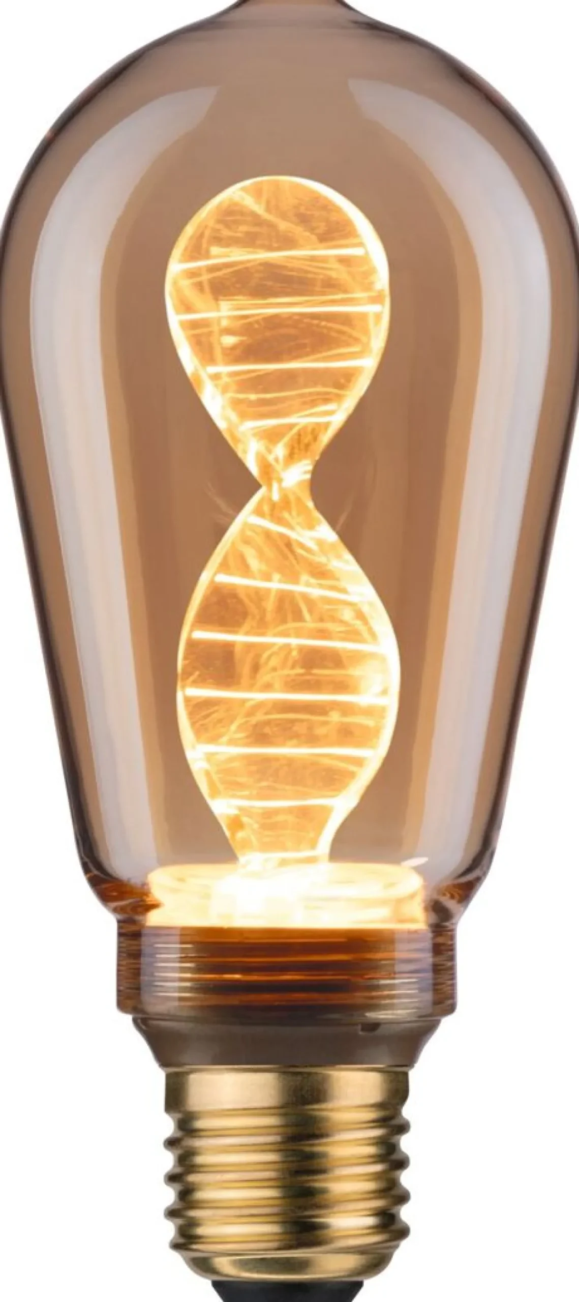 LED-lamppu Paulmann Inner Glow Edition Corn Helix, E27, 180lm, 3.5W, 1800K, kulta