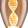 LED-lamppu Paulmann Inner Glow Edition Pear Helix, E27, 180lm, 3.5W, 1800K, kulta