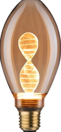 LED-lamppu Paulmann Inner Glow Edition Pear Helix, E27, 180lm, 3.5W, 1800K, kulta