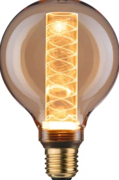 LED-lamppu Paulmann Inner Glow Edition Globe Spiral, E27, 230lm, 4W, 1800K, kulta