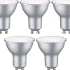 LED-lamppu Paulmann Standard 230V GU10 460lm 4.9W valkoinen alumiini 5kpl/pkt, eri värilämpötiloja