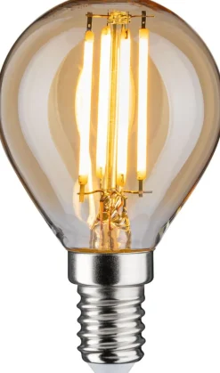 LED-lamppu Paulmann Vintage Edition Drop, E14, 430lm, 4.7W, 2500K, himmennettävä, kulta