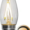 LED-lamppu Star Trading Clear Filament 351-31, Ø35x92mm, E27, C35, 2.5W, 2700K, 250lm