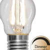 LED-lamppu Star Trading Clear White Filament 352-82, Ø45x78mm, E27, G45, 2.5W, 2700K, 250lm