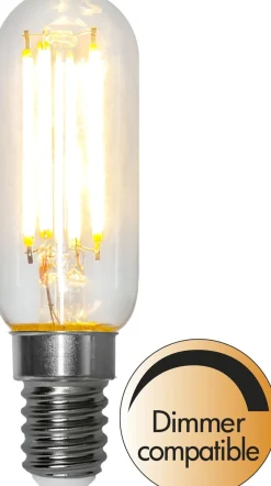 LED-lamppu Star Trading Clear Filament 354-03-1, Ø25x85mm, E14, T25, 4.9W, 2700K, 470lm