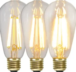 LED-lamppu Star Trading Decoration LED3-step click 354-85 Ø 64x144mm E27 6,5W 2100K 70/350/700lm